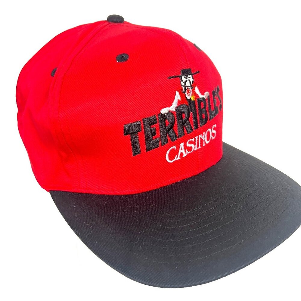 Terribles Casinos Nevada Vtg Snapback Baseball Cap Herbst Sheriff Gold Strike